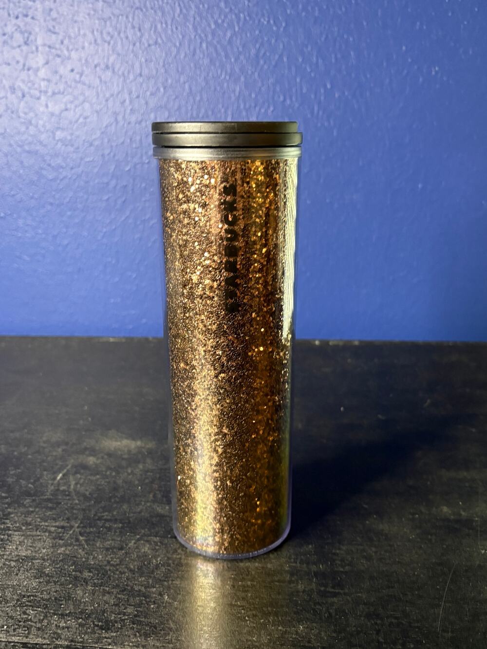 Starbucks 16oz Gold Glitter Tumbler Travel Mug – Limited Edition – Reusable Cup